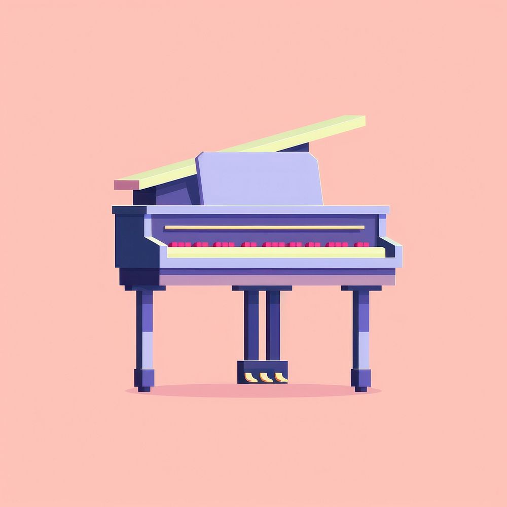Piano pixel keyboard harpsichord performance.