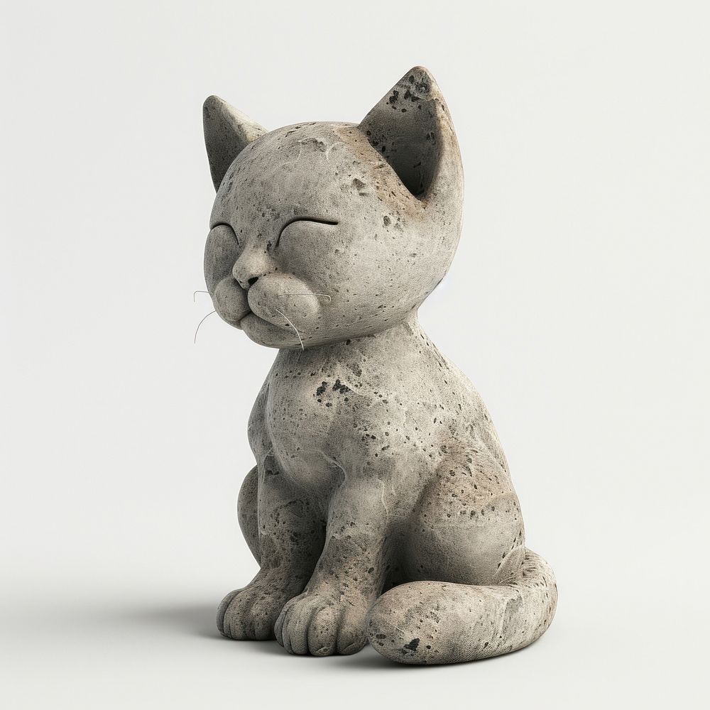 Kitten sculpture figurine statue.