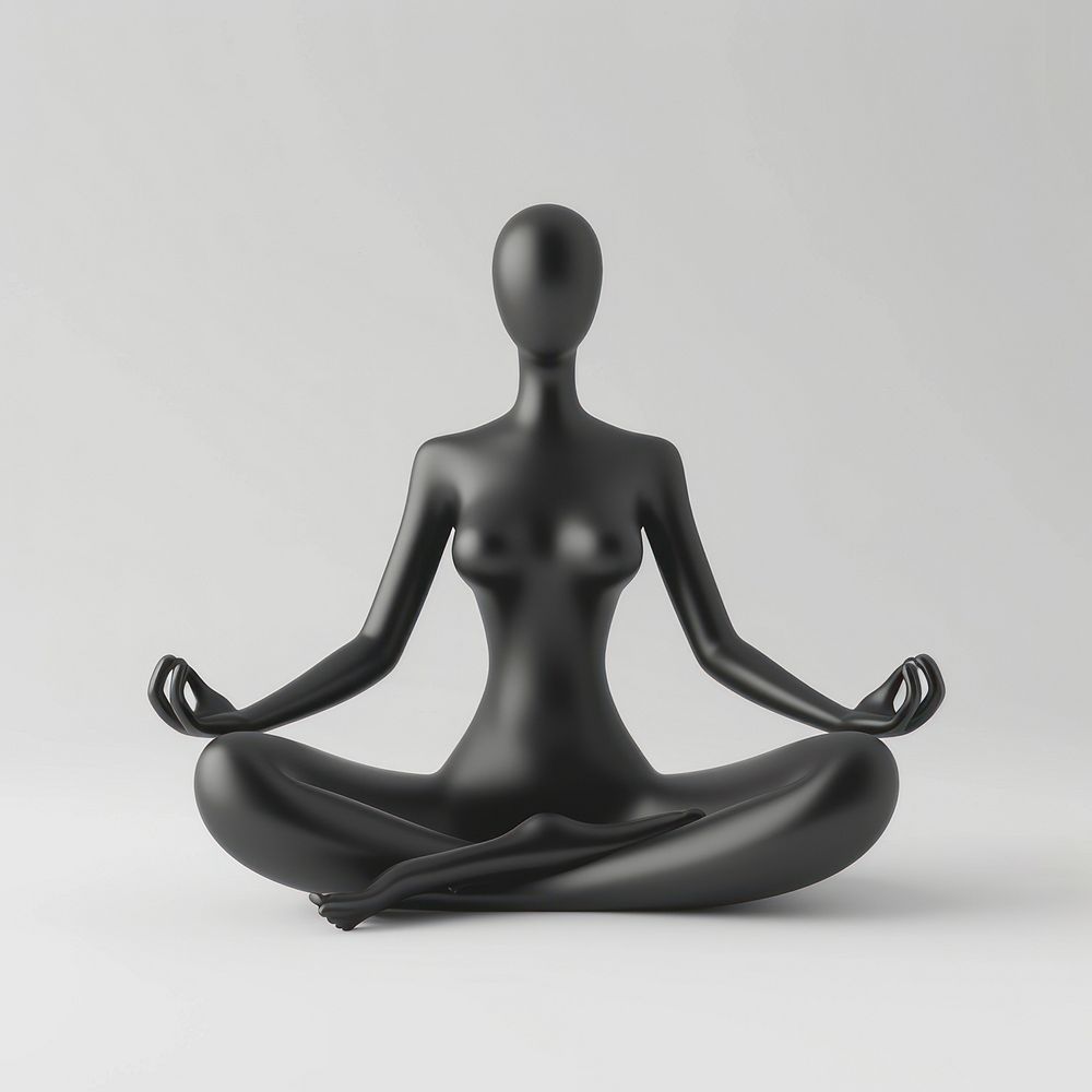Yoga black representation spirituality.