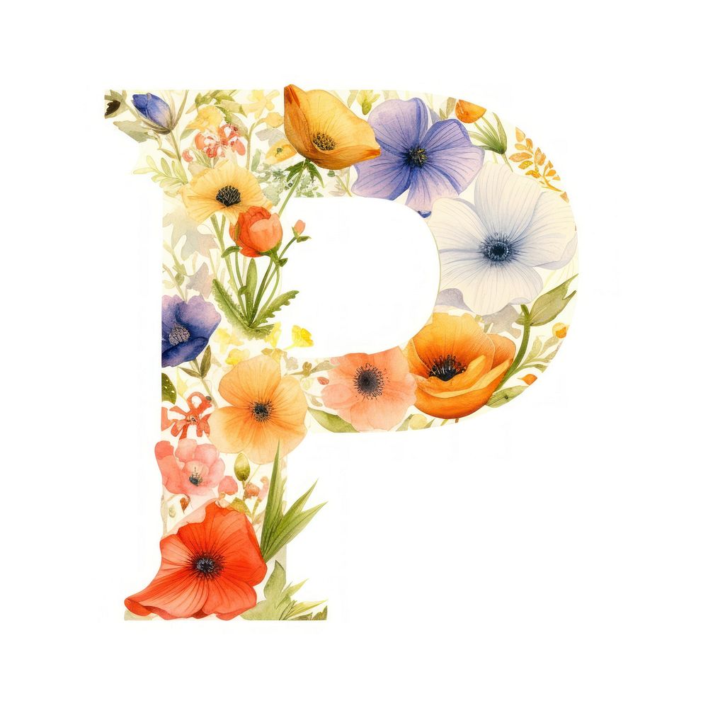 Flower text pattern number.
