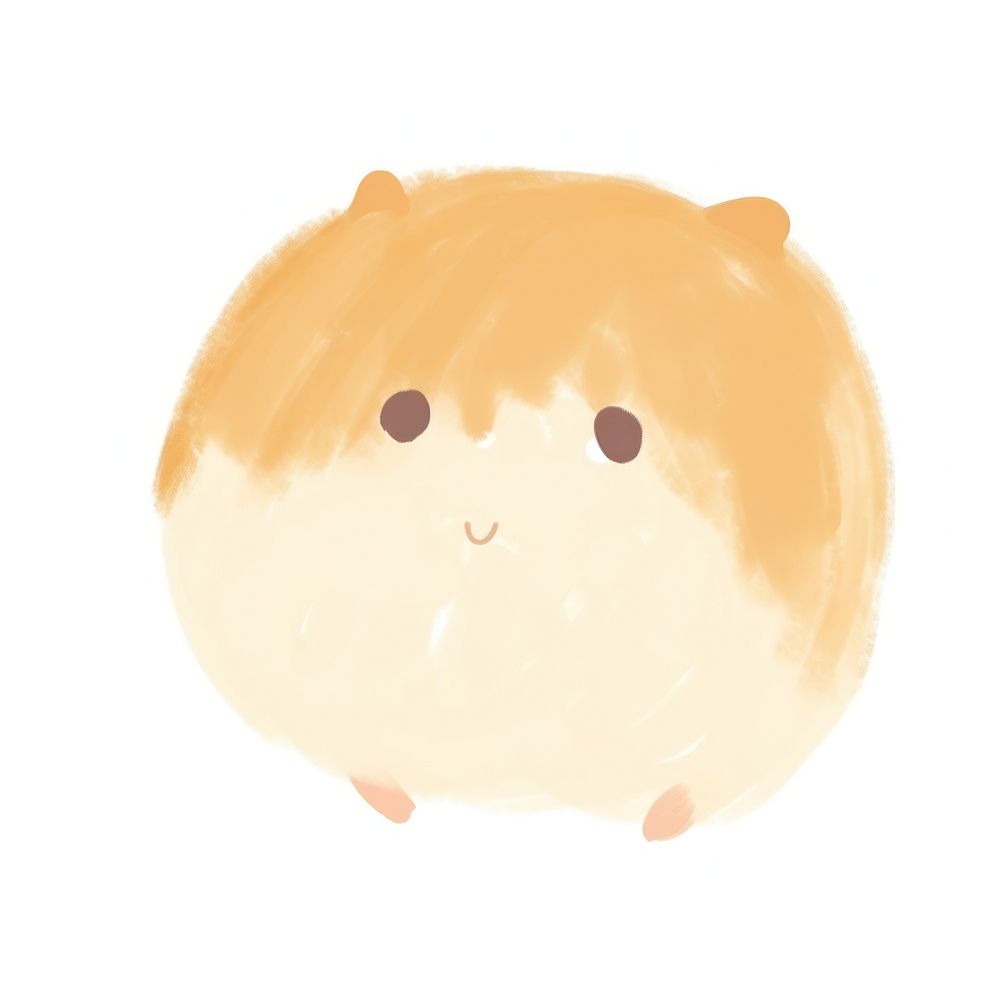 Hamster mammal white background cartoon.