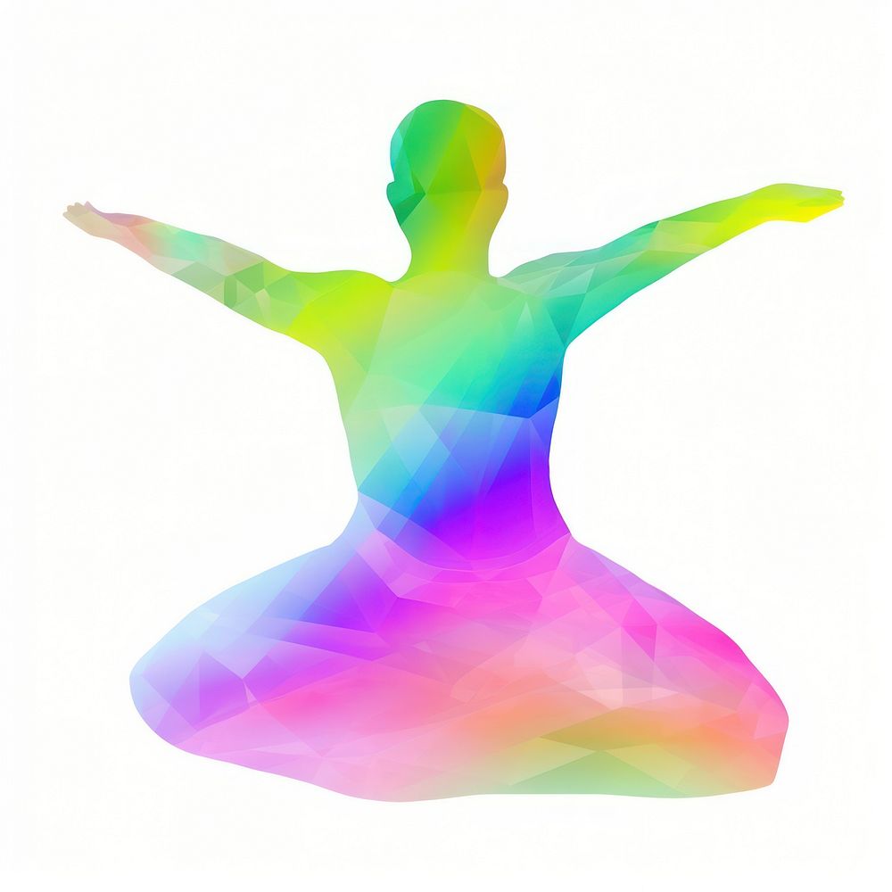 Yoga abstract dancing spirituality.
