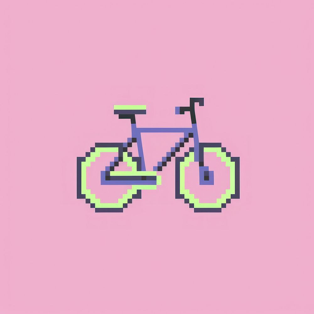 Bikecycle pixel vehicle bicycle transportation.