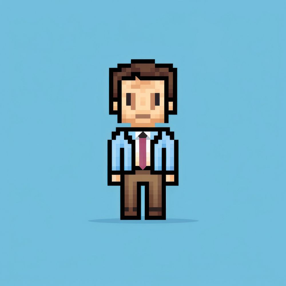 Businessperson pixel technology creativity portrait.