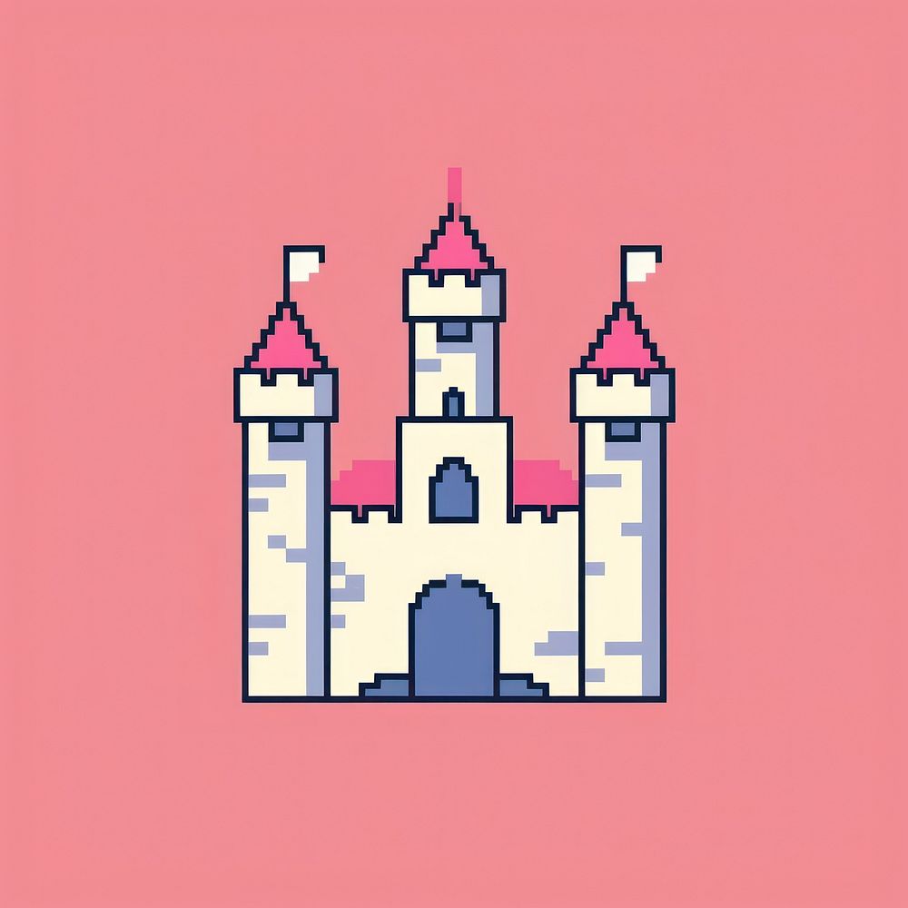 Castle pixel architecture building creativity.