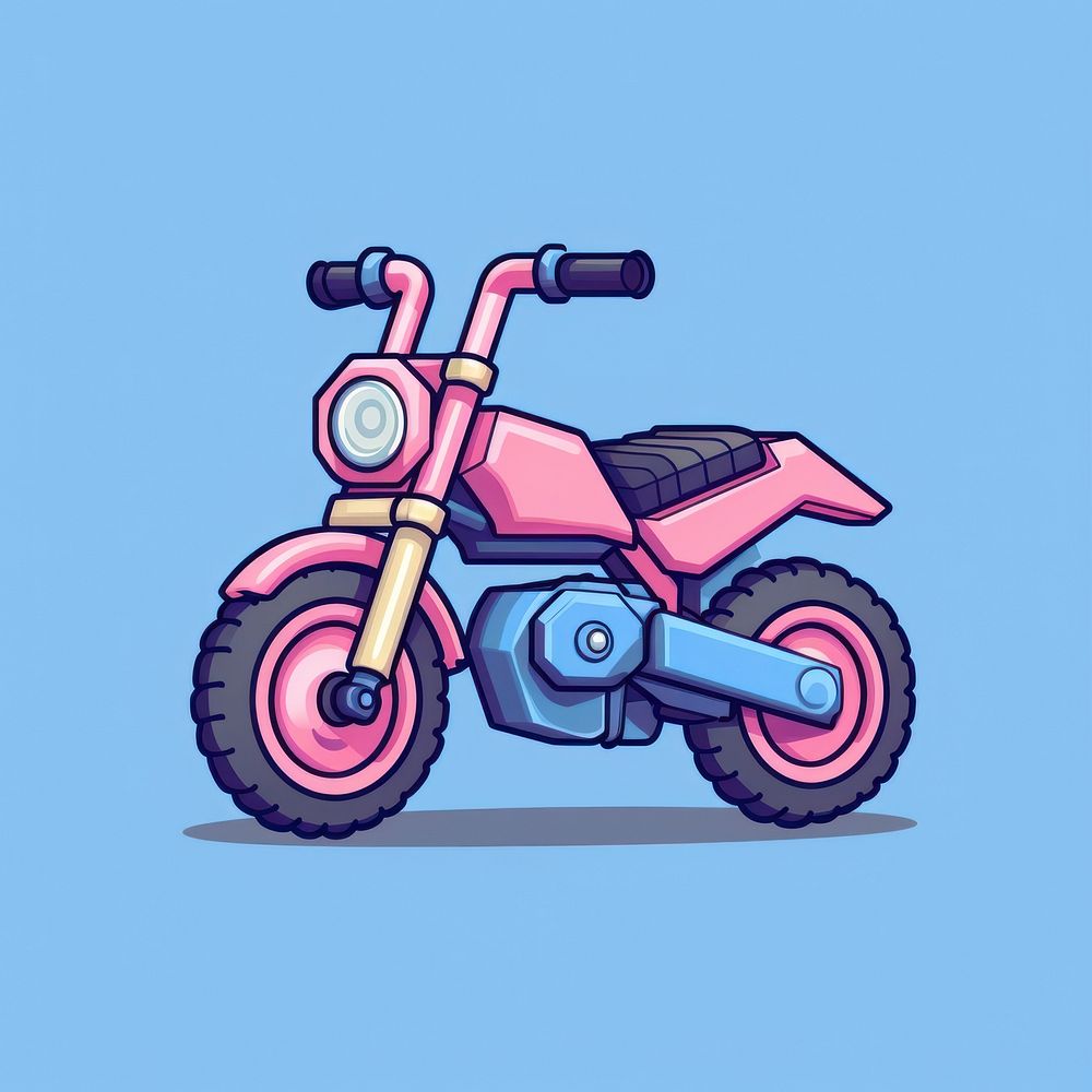 Morterbike pixel motorcycle vehicle scooter.