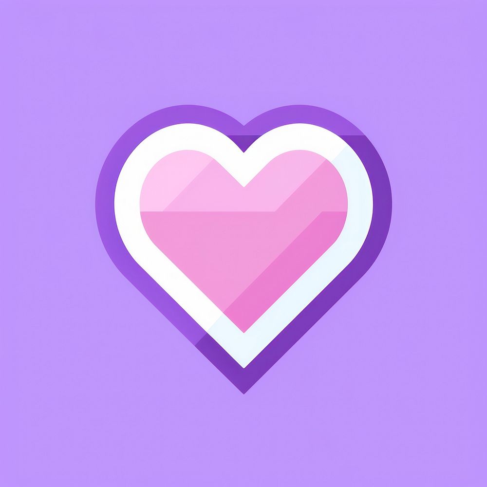 Heart purple shape magenta.