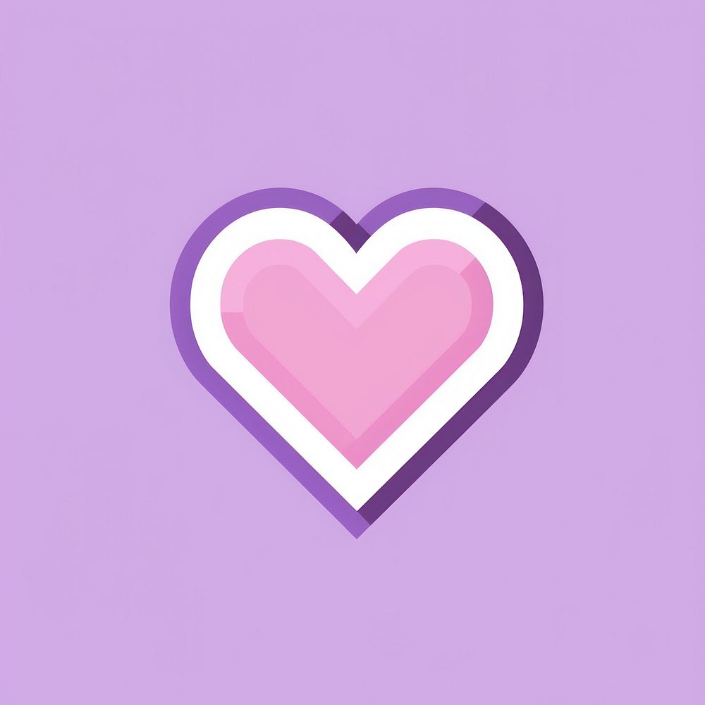 Pink heart purple shape lavender.