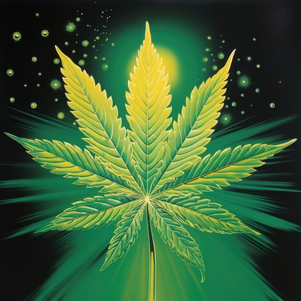 A weed leaf green plant cannabis.
