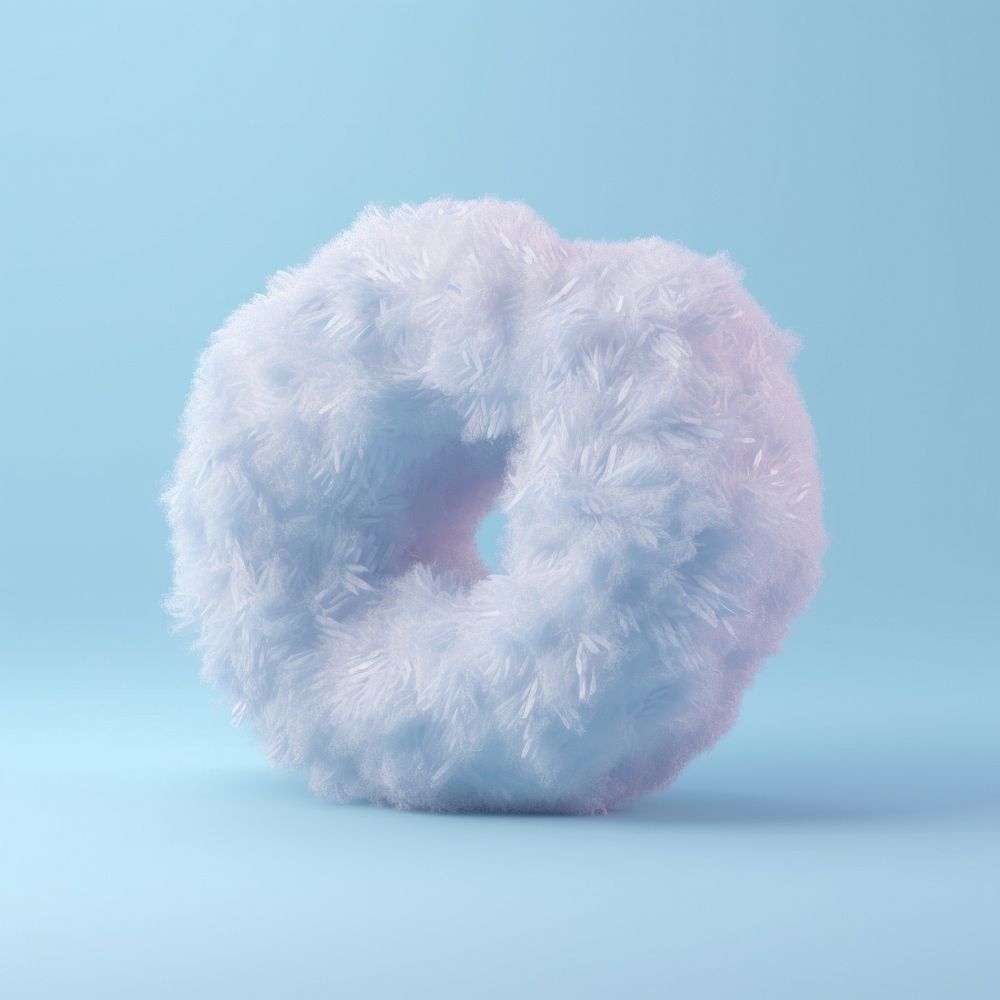 3d render of donut blue confectionery headrest.