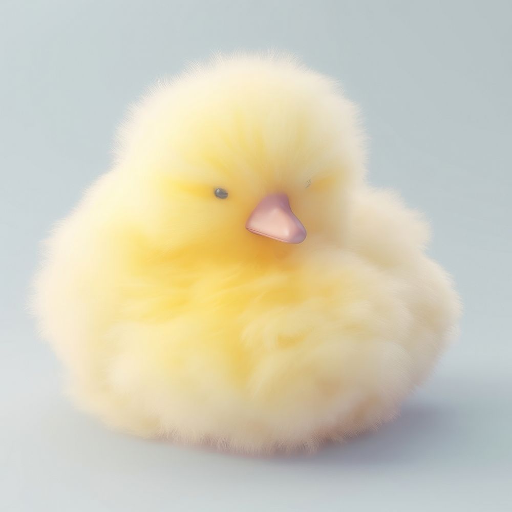 3d render of duck poultry animal fluffy.