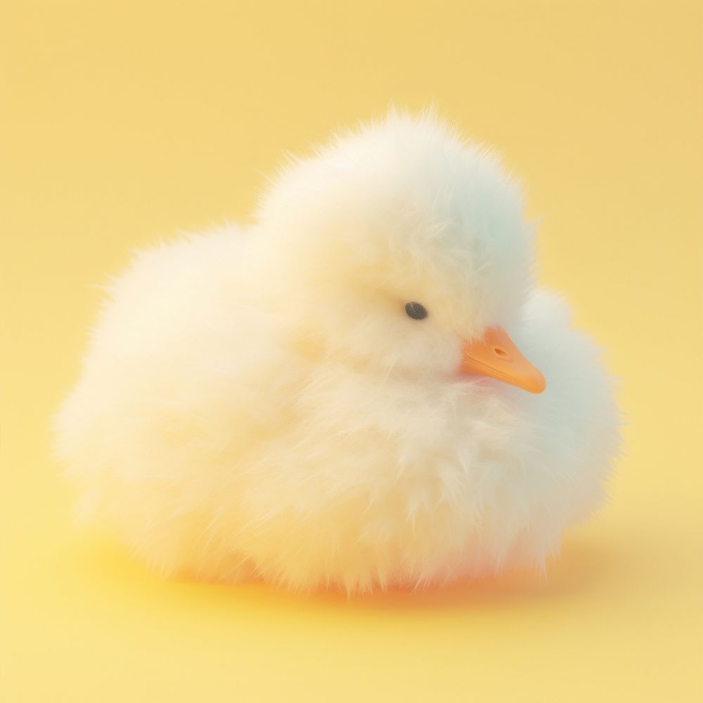 3d render of duck animal yellow bird.