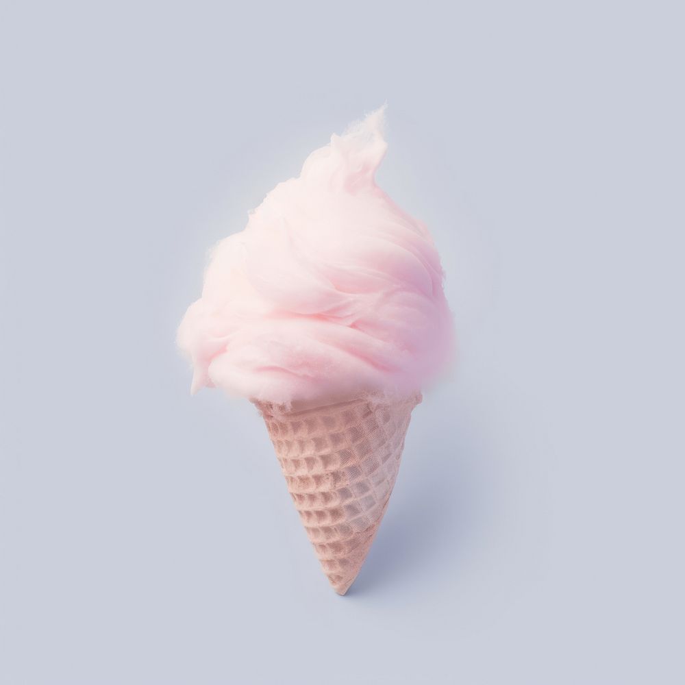3d render of ice cream dessert food cone.