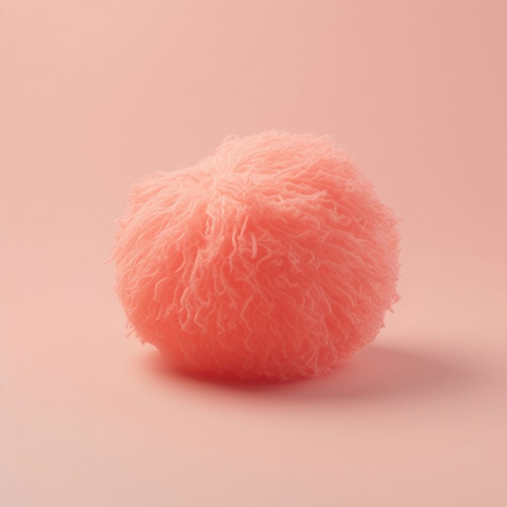 3d render of tomato wool confectionery softness.