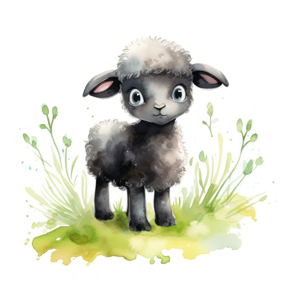 Sheep pop lawn animal livestock cartoon.