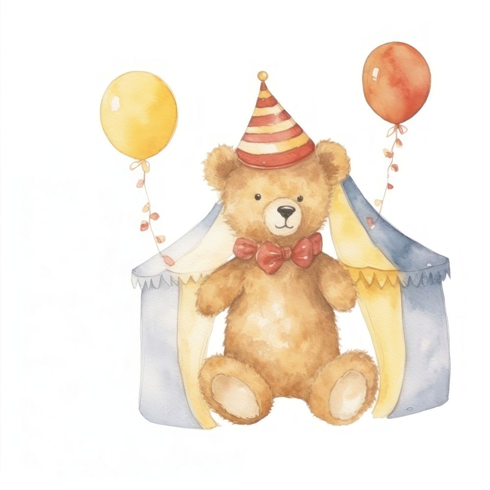 Teddy bear balloon cute toy.