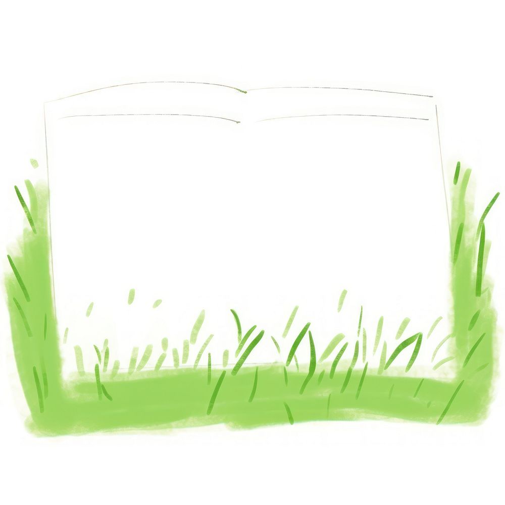 Lawn grass plant paper.