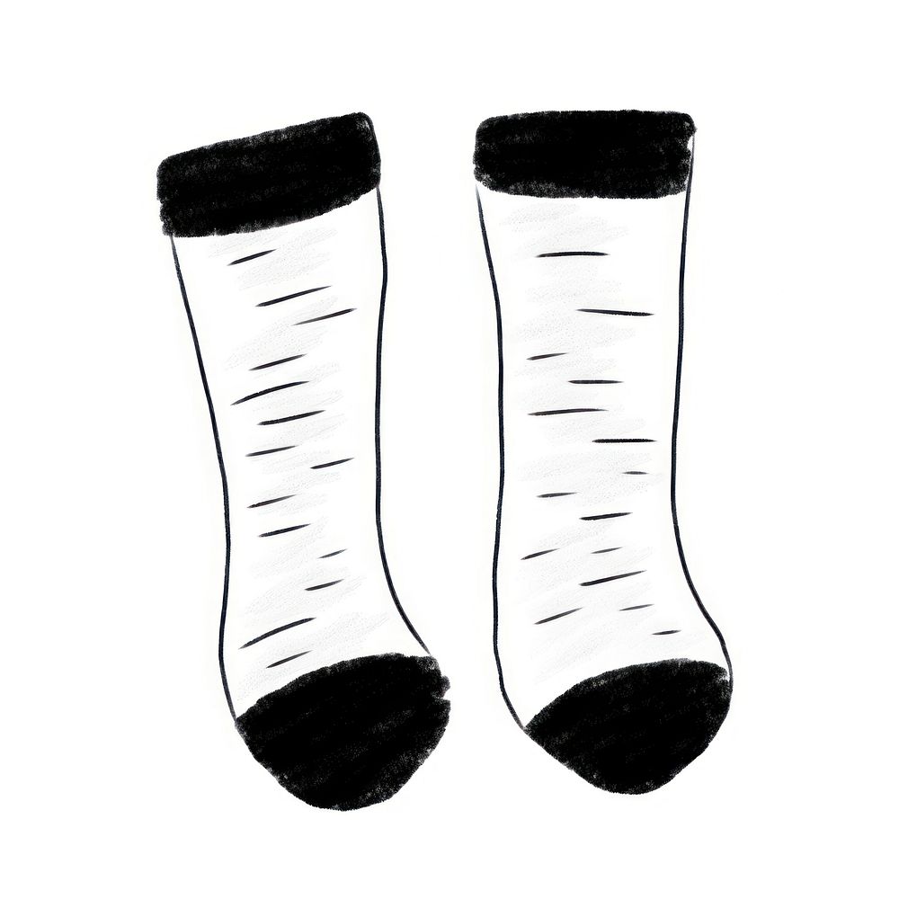 Socks white clothing cartoon.
