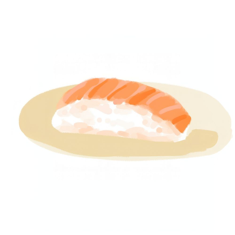 Sushi on dish rice food meal.