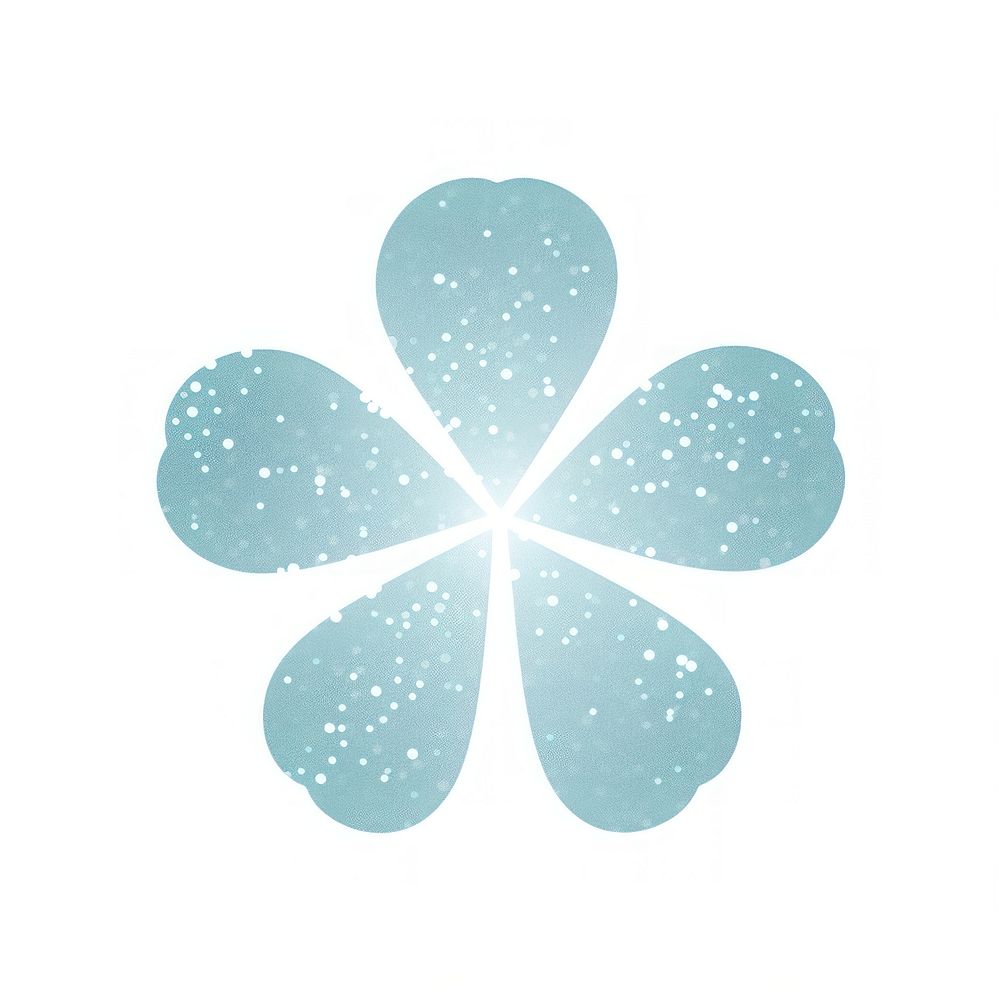 Clover icon flower shape petal.