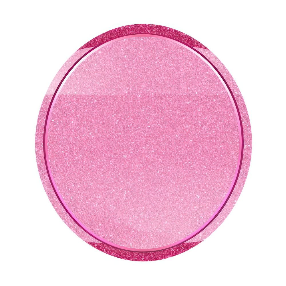 Oval icon cosmetics glitter shape.