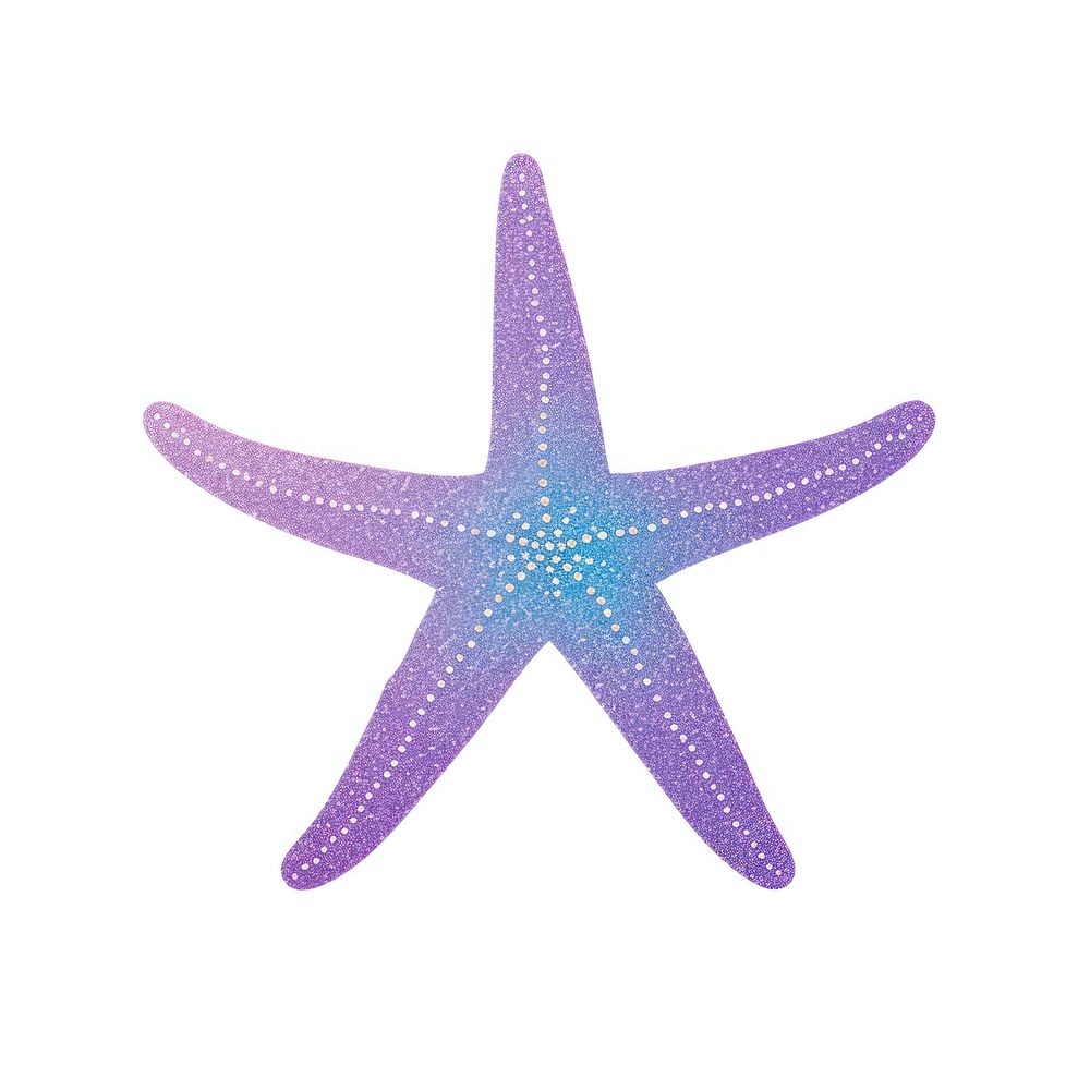 Starfish icon purple symbol shape.