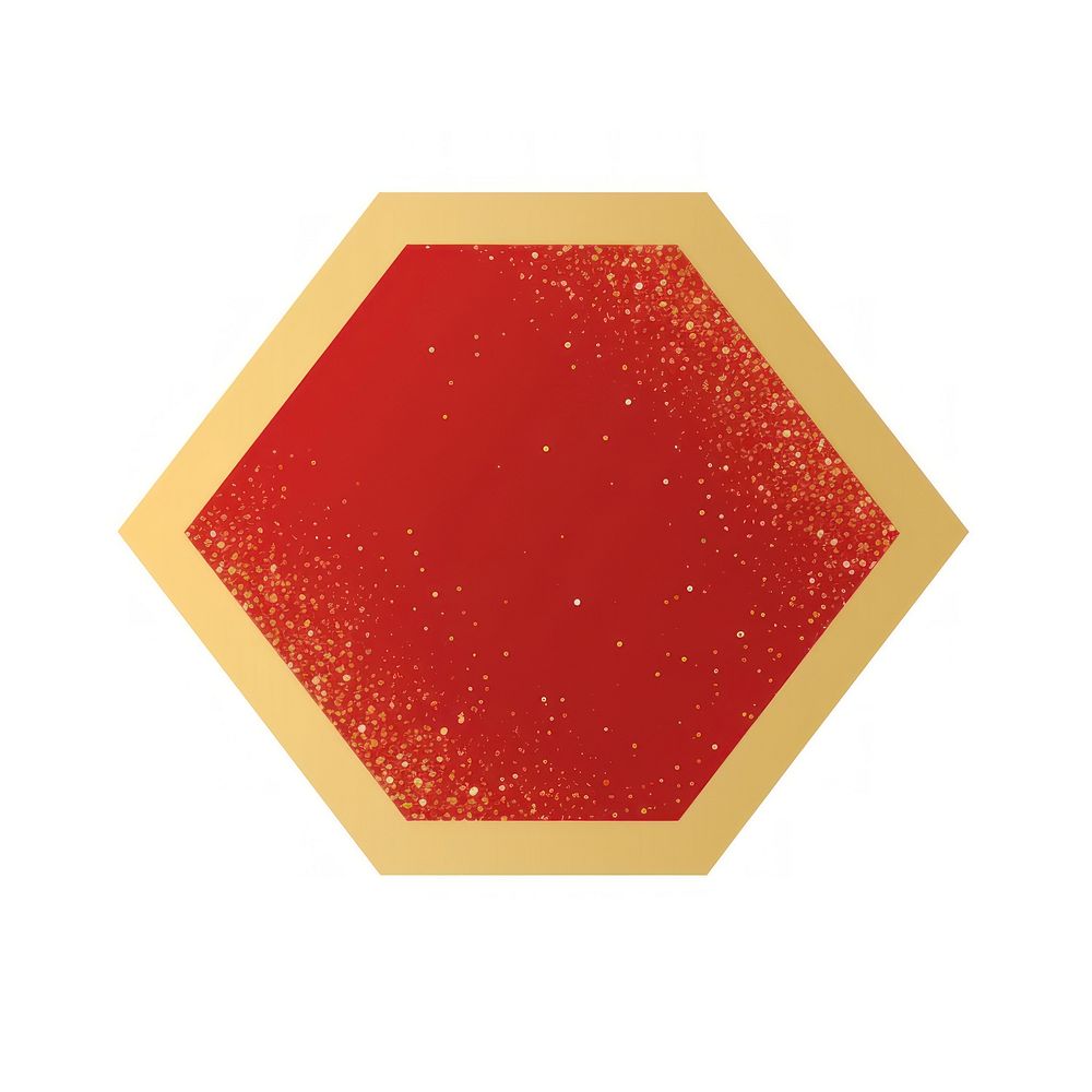 Octagon icon shape sign red.