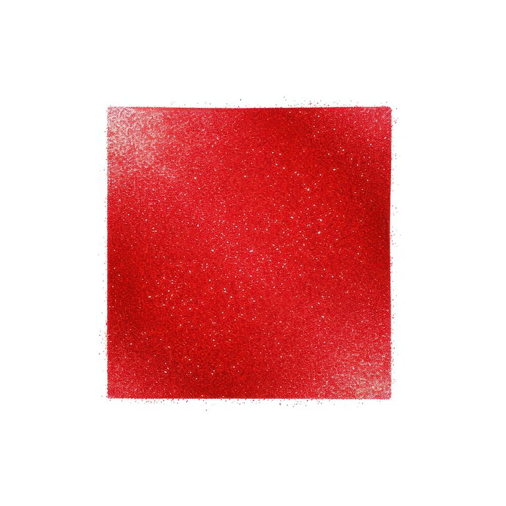 Square icon glitter shape red.