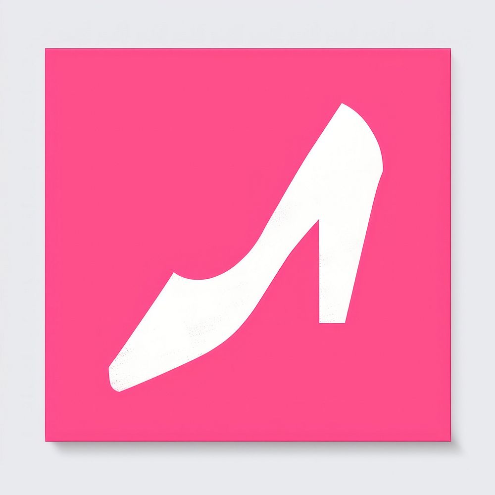 Shoes ballet icon footwear pink blackboard.