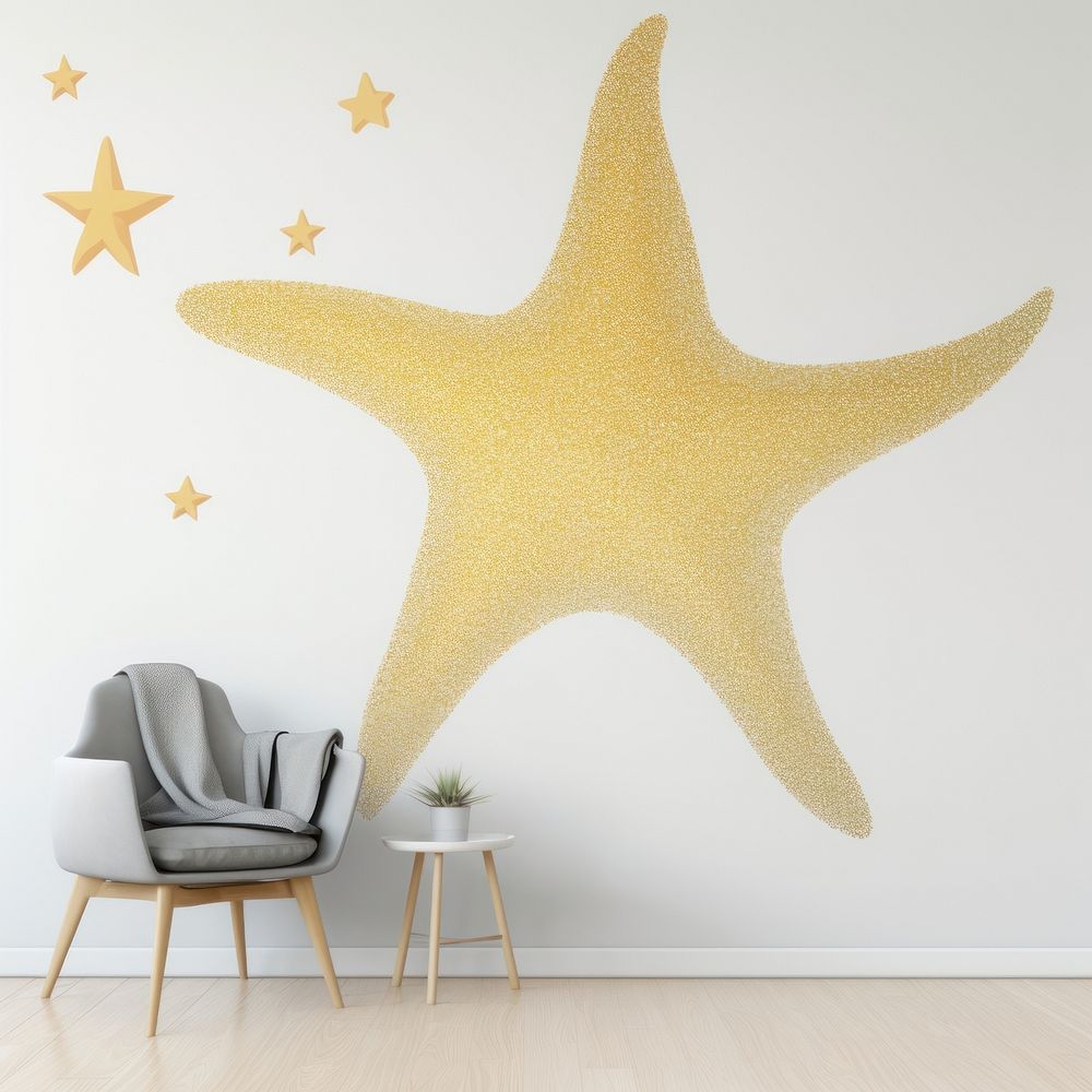 Starfish icon shape wallpaper furniture invertebrate.
