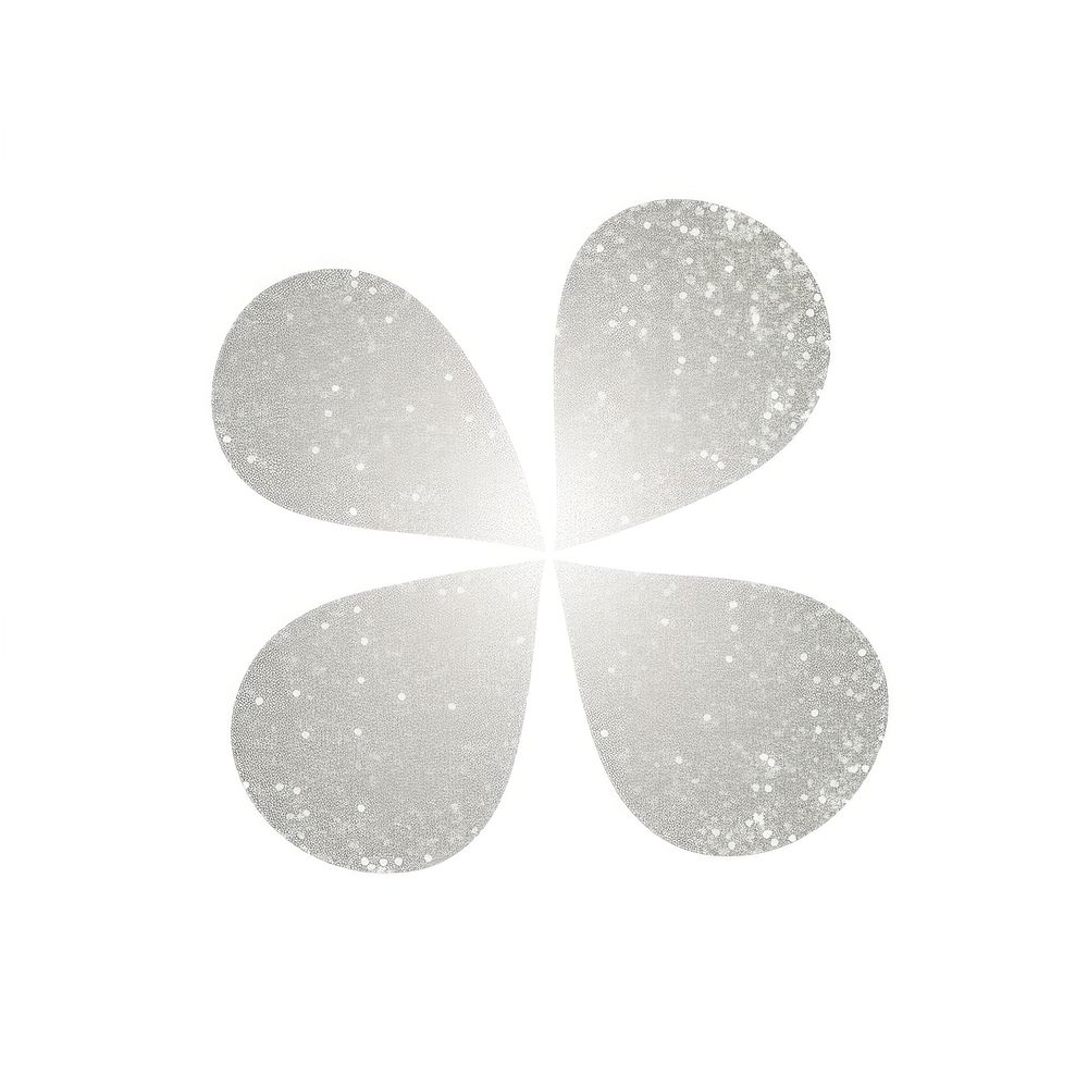 Clover icon shape white white background.