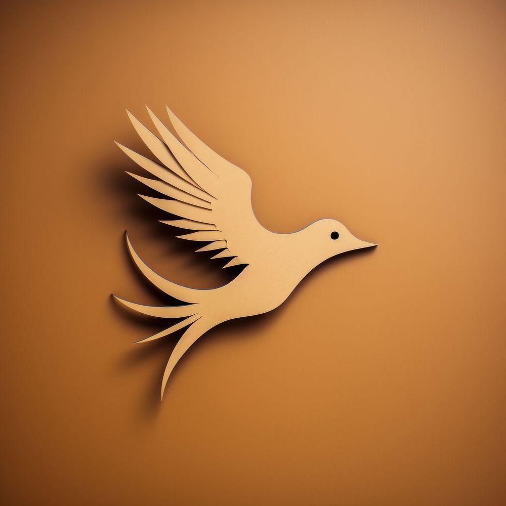 2D bird symbol animal logo representation.