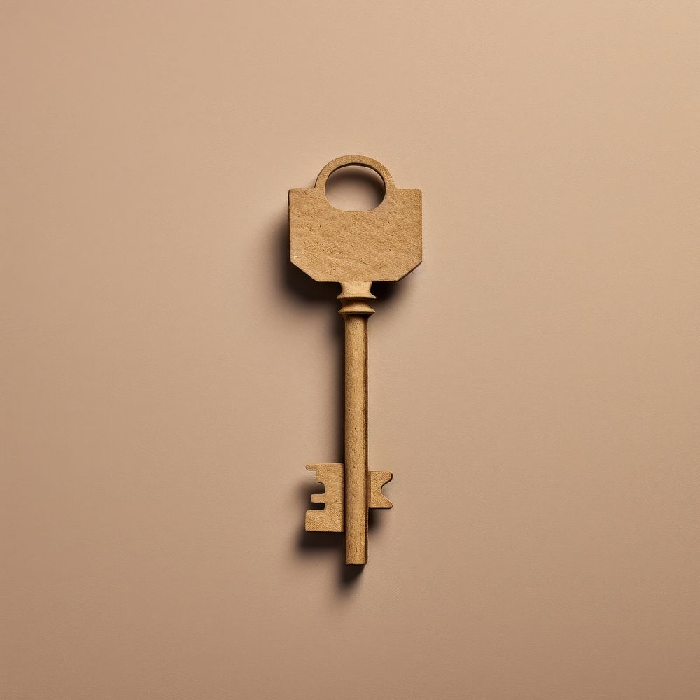 2D key symbol protection security entrance.