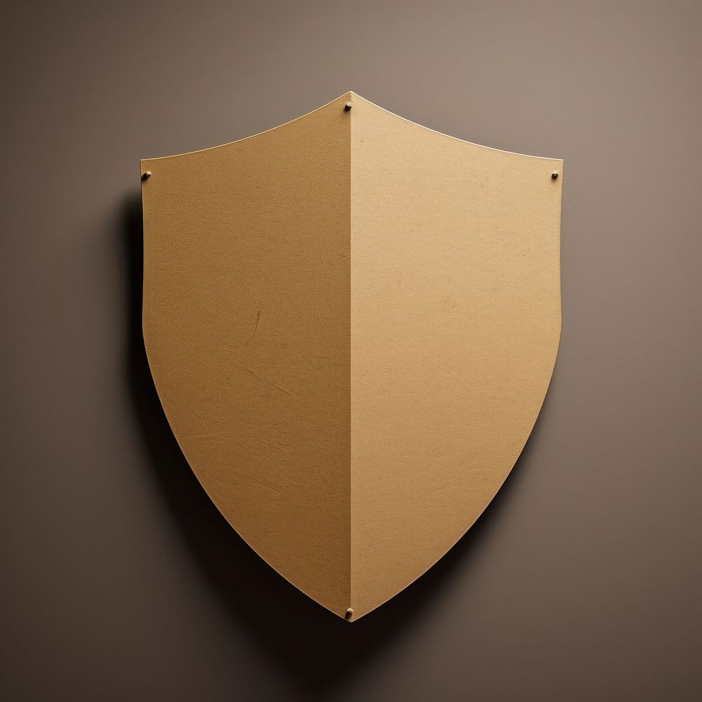 2D shield symbol architecture protection | Premium Photo Illustration ...