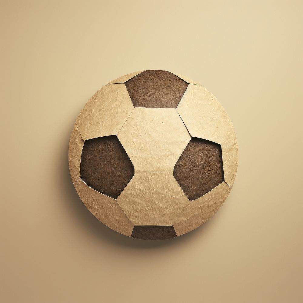 2D soccer ball symbol football sports simplicity.