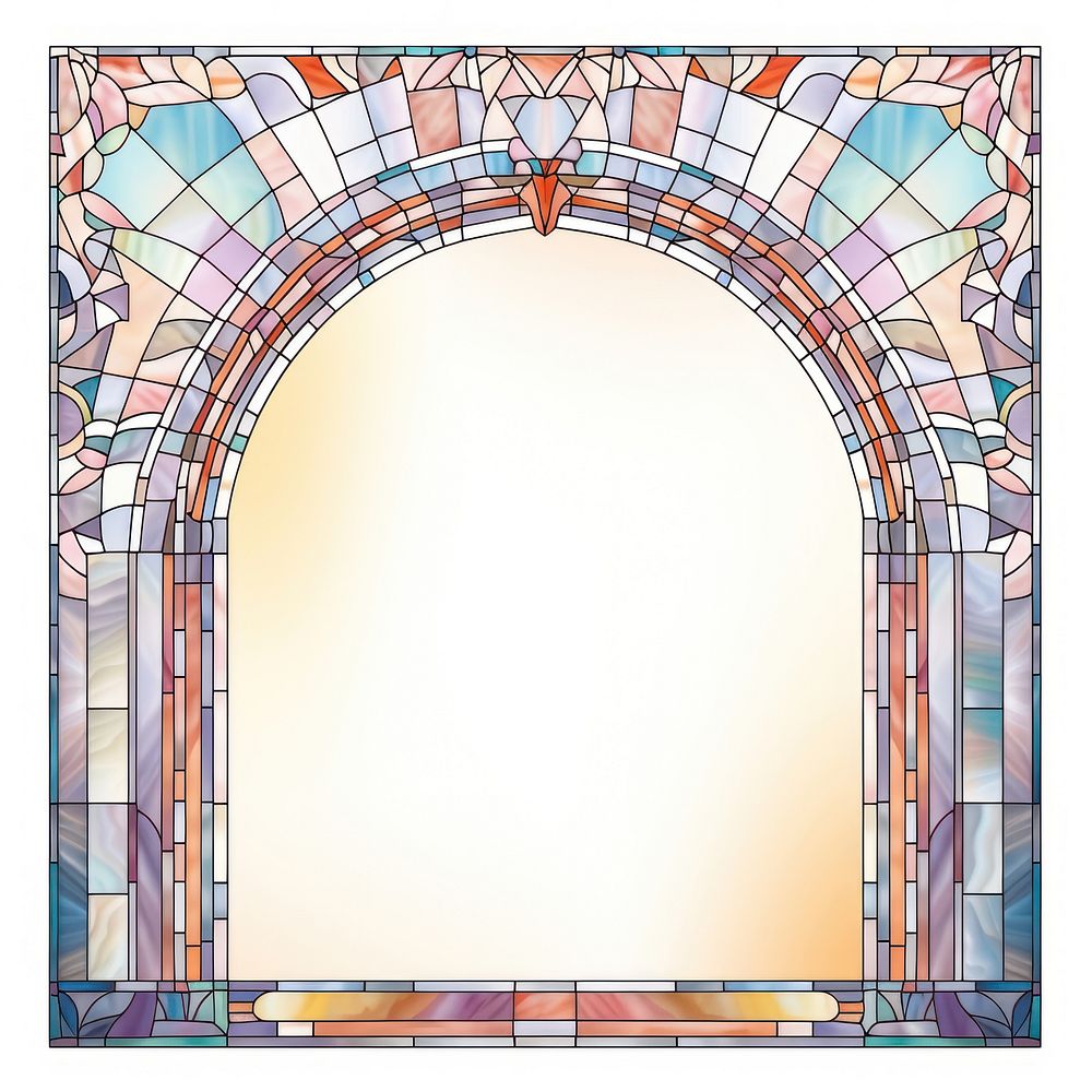 Arch art nouveau with ocean architecture backgrounds glass.