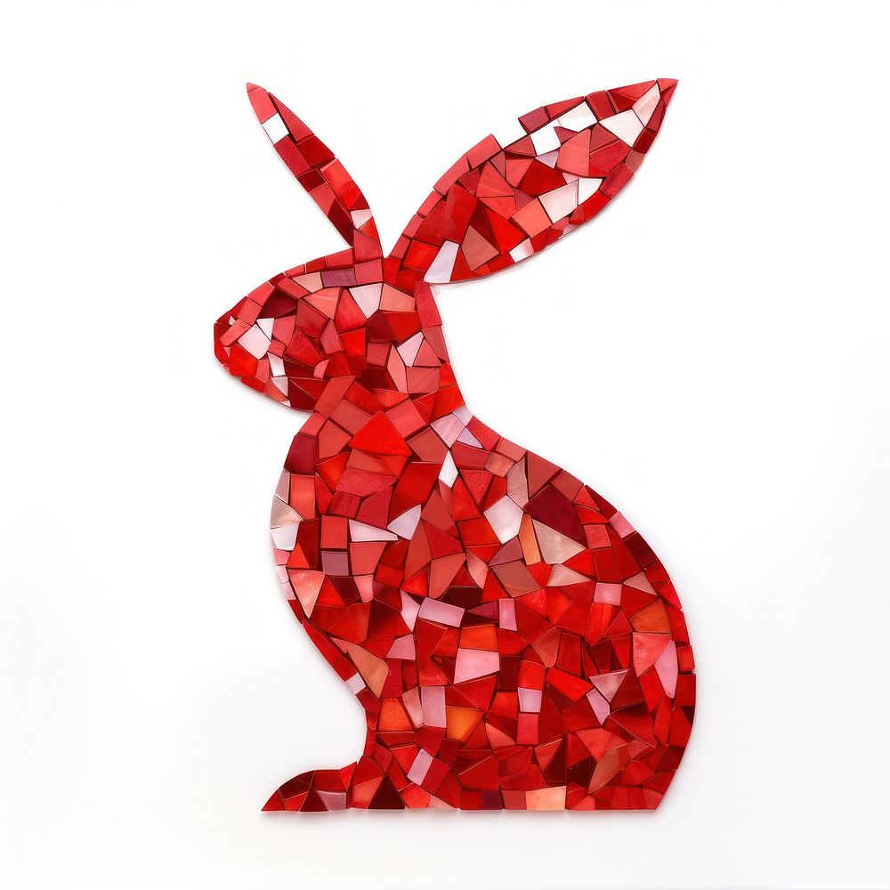 Rabbit shape art animal mammal.