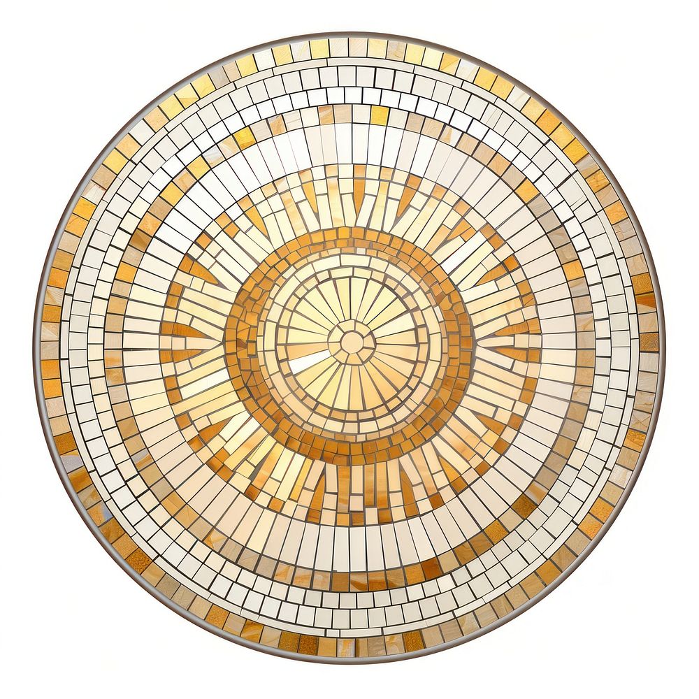 Circle sun art nouveau architecture backgrounds mosaic.