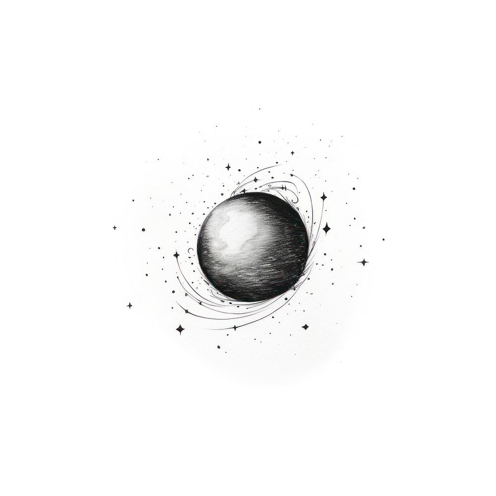 Magic orb astronomy drawing sphere.