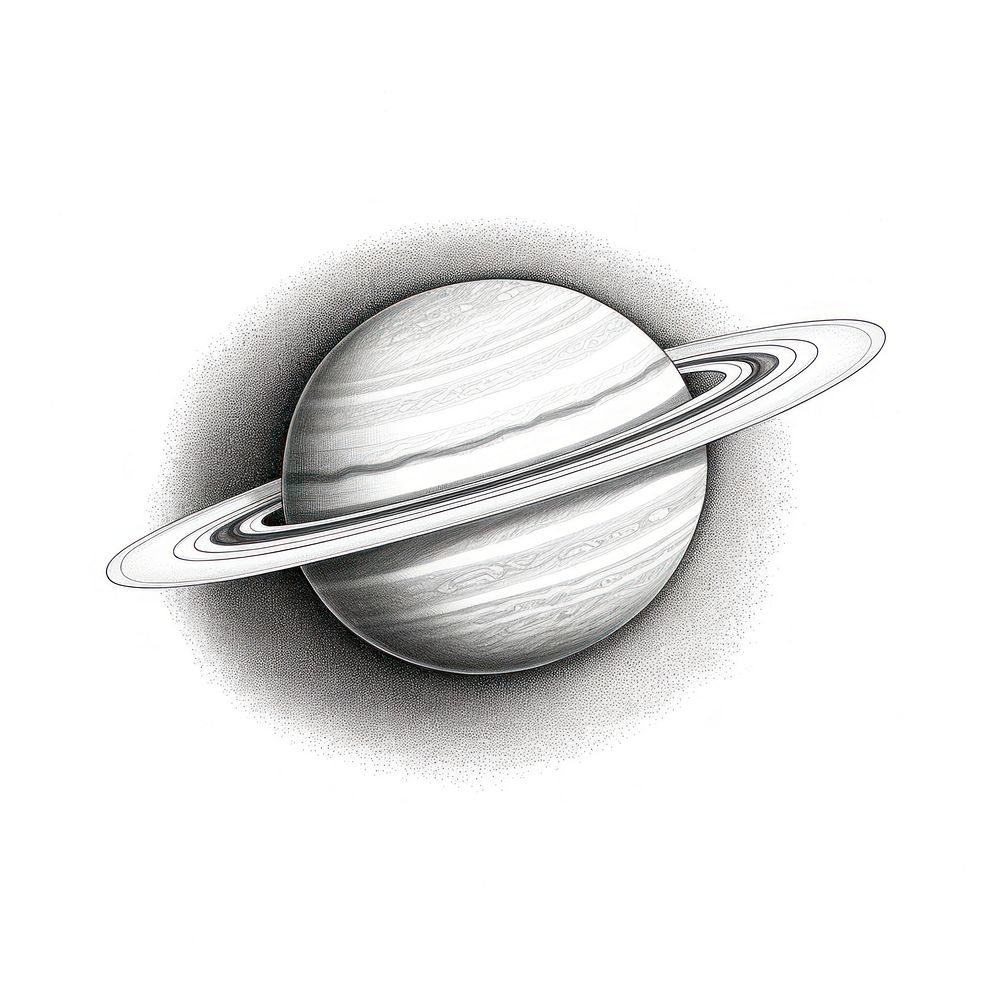 Saturn drawing planet space.