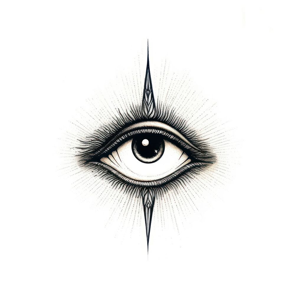 Third eye drawing sketch line.