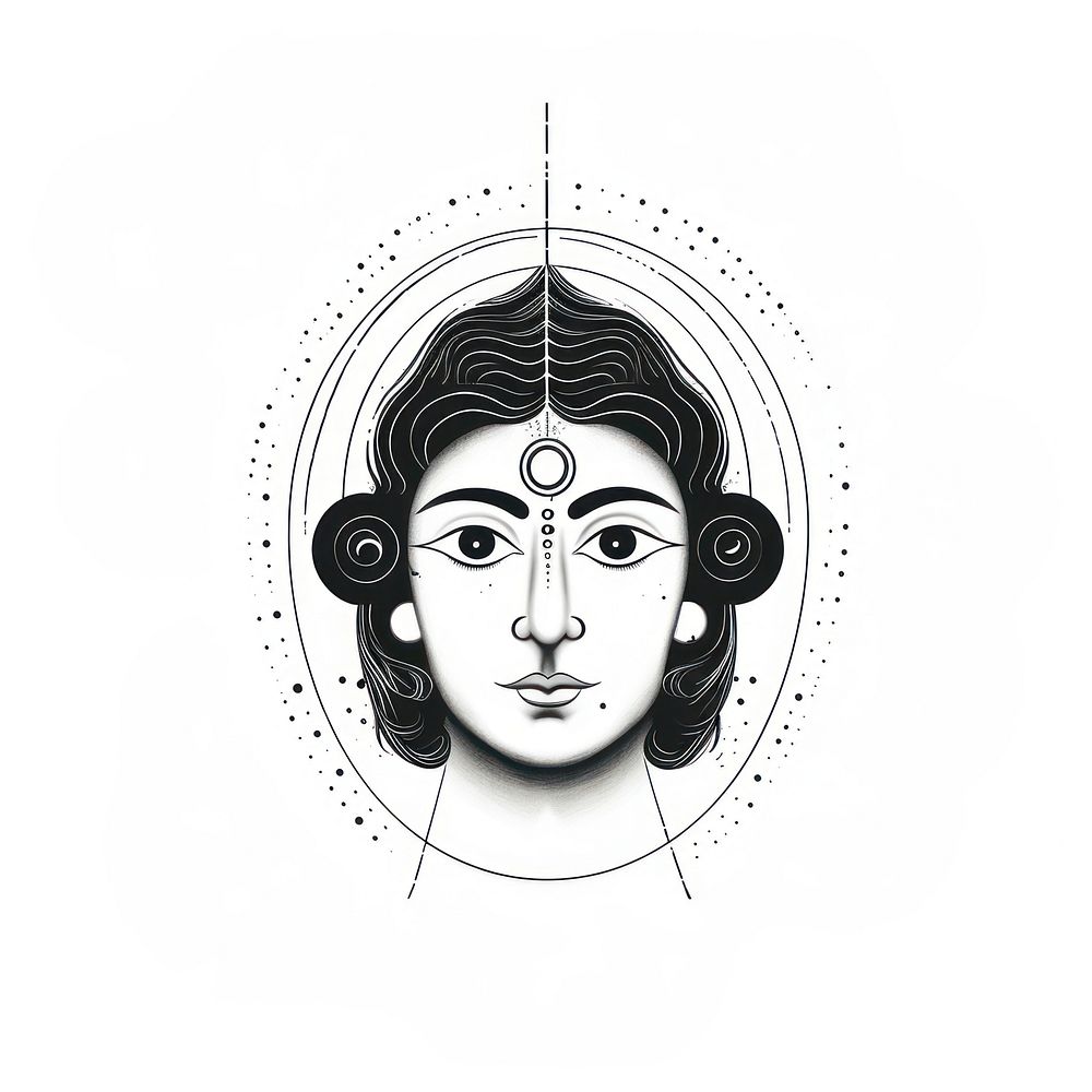 Maha Shivratri with third eyes drawing portrait sketch.