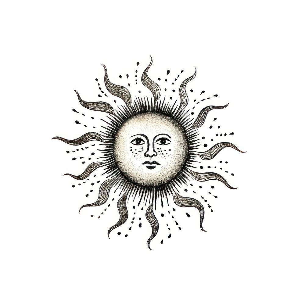 Sun drawing sketch illustrated. | Premium Photo Illustration - rawpixel