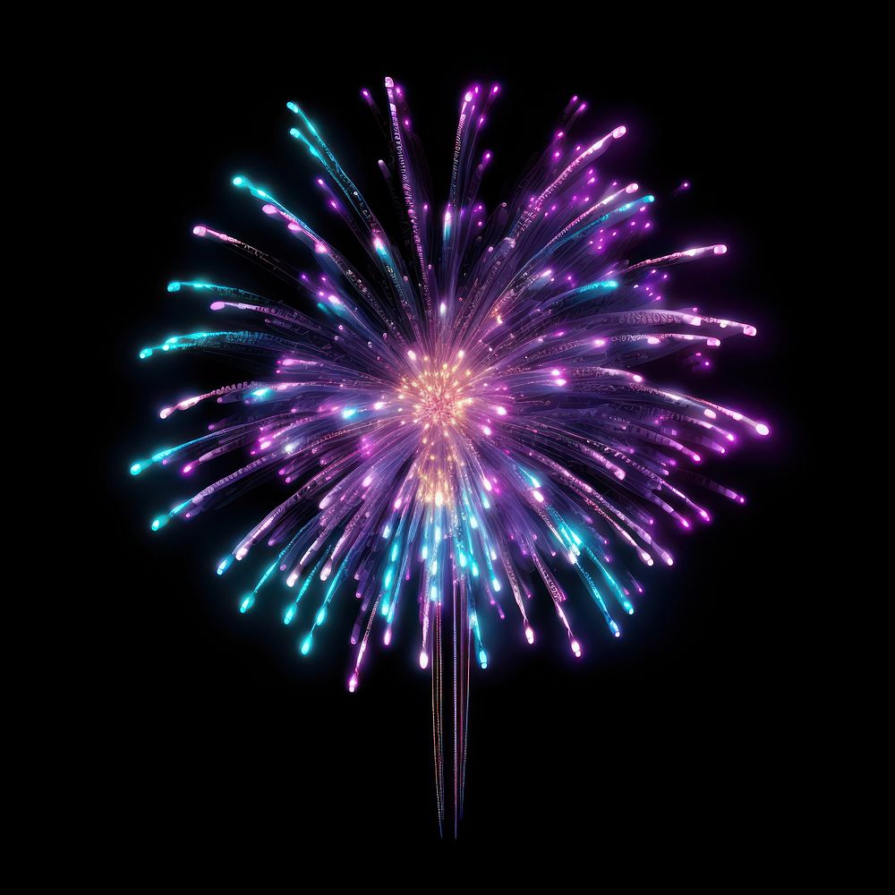 Neon glister firework fireworks illuminated celebration.