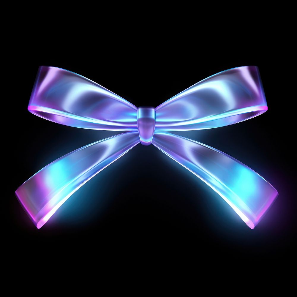 Neon ribbon light purple illuminated. | Premium Photo Illustration ...