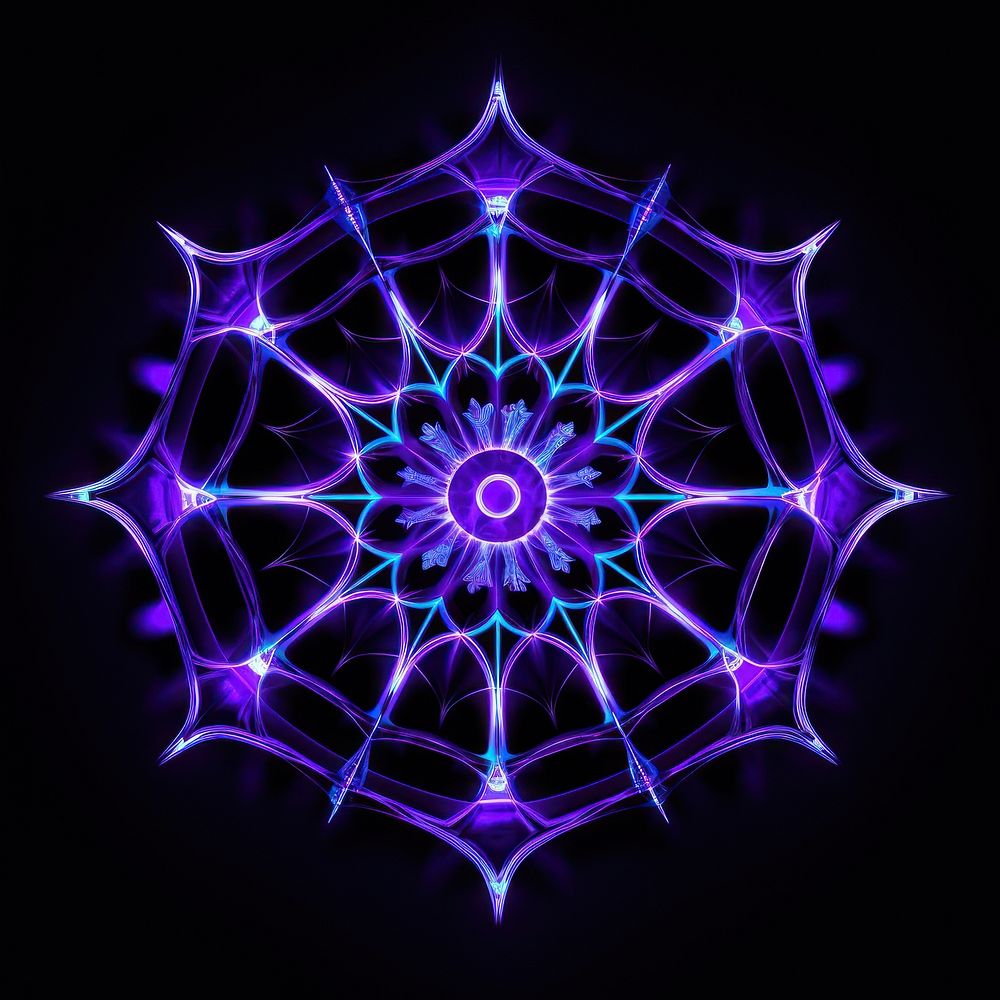 Neon web of spider light backgrounds pattern.