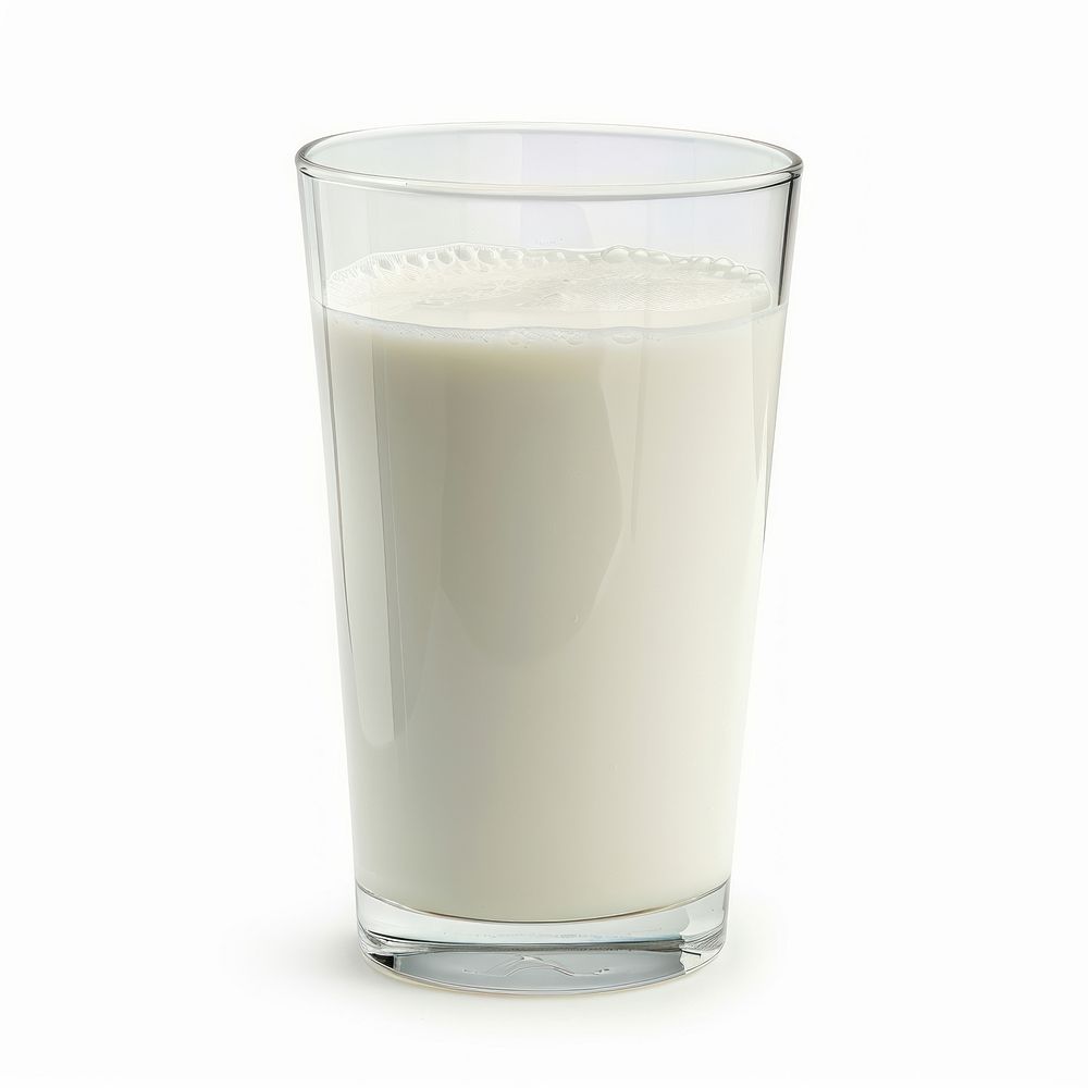 Milk dairy drink white background.