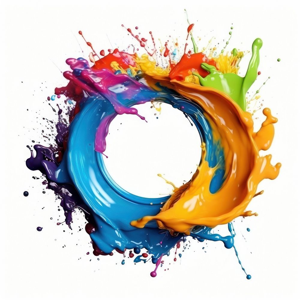 Paint splashes circle paint art | Premium Photo - rawpixel