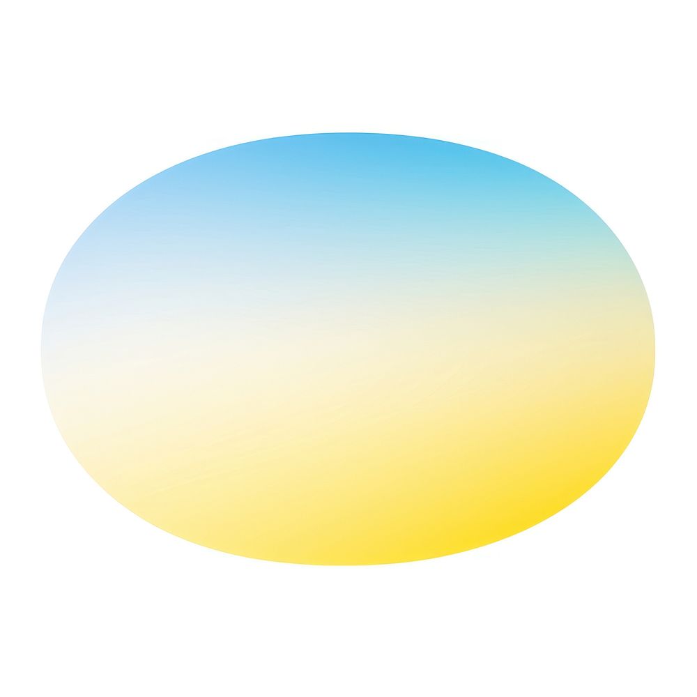 Oval shape gradient yellow oval sky.