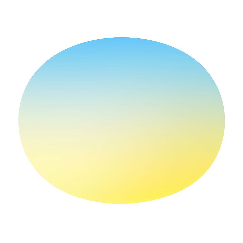 Oval shape gradient backgrounds yellow oval.
